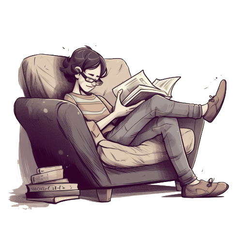 Person sat reading
